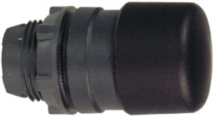 Schneider Electric 22mm Mount Hole, Extended Mushroom Head, Pushbutton Switch Only Round, Black Pushbutton, Nonilluminated, Momentary (MO) ZB5AC24 - 69536530