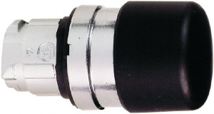 Schneider Electric 22mm Mount Hole, Extended Mushroom Head, Pushbutton Switch Only Round, Black Pushbutton, Nonilluminated, Momentary (MO) ZB4BC24 - 69674687