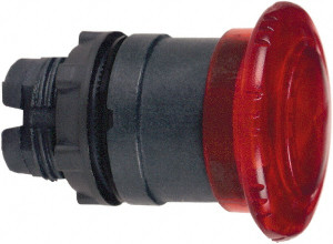 Schneider Electric 22mm Mount Hole, Extended Mushroom Head, Pushbutton Switch Only Round, Red Pushbutton, Illuminated, Maintained (MA) ZB5AW743 - 69675072