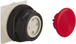 Schneider Electric 30mm Mount Hole, Extended Straight, Pushbutton Switch Only Red Pushbutton, Momentary (MO) 9001SKR4R - 69653012