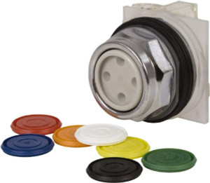 Schneider Electric 30mm Mount Hole, Pushbutton Switch with Contact Block Round, White Pushbutton, Nonilluminated 9001AB1 - 69535482