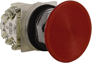 Schneider Electric 30mm Mount Hole, Extended Mushroom Head, Pushbutton Switch Only 9001AB3 - 69655355