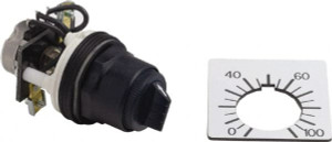 Square D 1,000 Ohm, 30mm, 300 VAC Potentiometer 2 Watts, Nonilluminated, Knob Operated, NEMA 4, 13 9001SK2105 - 69673796
