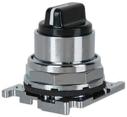 Eaton Cutler-Hammer 30-1/2mm Mount Hole, 3 Position, Knob Operated, Selector Switch with Cam and Cap Black, Maintained (MA) 10250T1323 - 07826530