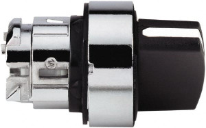 Schneider Electric 22mm Mount Hole, 2 Position, Handle Operated, Selector Switch Black, Maintained (MA), Nonilluminated, Shock, Vibration and Water Resistant ZB4BD2 - 35621630
