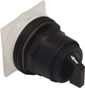 Schneider Electric 1.18 Inch Mount Hole, 3 Position, Knob and Pushbutton Operated, Selector Switch Only Black, Maintained (MA), without Contact Blocks, Anticorrosive, Weatherproof, Dust and Oil Resistant 9001SKS49B - 54423223