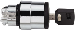 Schneider Electric 22mm Mount Hole, 2 Position, Key Operated, Selector Switch Black, Maintained (MA), Nonilluminated, Shock, Vibration and Water Resistant ZB4BG210 - 69671246