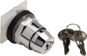 Schneider Electric 30mm Mount Hole, 3 Position, Knob and Pushbutton Operated, Selector Switch Only Black, Momentary (MO), without Contact Blocks, Weatherproof and Dust and Oil Resistant 9001KS52K5 - 69653855