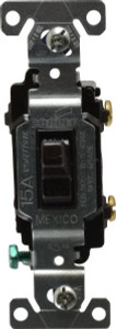 Cooper Wiring Devices 1 Pole, 120 to 277 VAC, 15 Amp, Commercial Grade Toggle Wall Switch For Fluorescent, Brown, 1 Phase, -4 to 140° F, 106.67mm x 33.01mm CSB115B - 09262841 Cooper Wiring Devices 1 Pole, 120 to 277 VAC, 15 Amp, Commercial Grade Toggle Wall Switch For Fluorescent, Brown, 1 Phase, -4 to 140° F, 106.67mm x 33.01mm CSB115B - 09262841