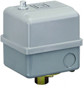 Square D 1, 7, 9 and 3R NEMA Rated, 20 to 40 psi, Electromechanical Pressure and Level Switch Adjustable Pressure, 575 VAC, L1-T1, L2-T2 Terminal, For Use with Square D Pumptrol 9013GSG2J20 - 69658169