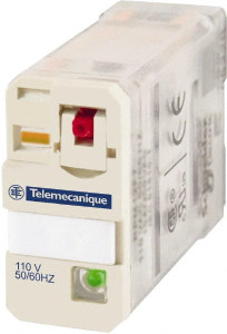 Schneider Electric 3,750 VA Power Rating, Electromechanical Plug-in General Purpose Relay 15 Amp at 250 VAC & 28 VDC, 1CO, 120 VAC RPM11F7 - 69652030