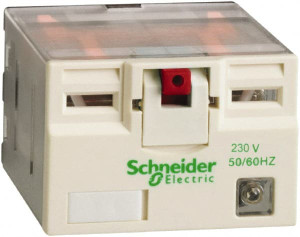 Schneider Electric 3,750 VA Power Rating, Electromechanical Plug-in General Purpose Relay 15 Amp at 250 VAC & 28 VDC, 4CO, 230 VAC RPM42P7 - 69534212
