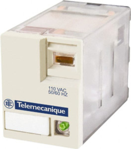 Schneider Electric 3,000 VA Power Rating, Electromechanical Plug-in General Purpose Relay 12 Amp at 250/277 VAC & 28 VDC, 6 Amp at 250 VAC & 28 VDC, 2CO, 120 VAC at 50/60 Hz RXM2AB3F7 - 69535904