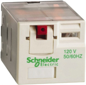 Schneider Electric 3,750 VA Power Rating, Electromechanical Plug-in General Purpose Relay 15 Amp at 250 VAC & 28 VDC, 3CO, 120 VAC RPM31F7 - 69674364