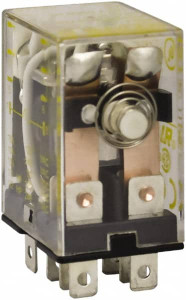 Square D 1/2 hp at 240 Volt & 1/3 hp at 120 Volt, Electromechanical Plug-in General Purpose Relay 10 Amp at 240 VAC, DPDT, 240 VAC at 50/60 Hz 8501RS42V24 - 54424254