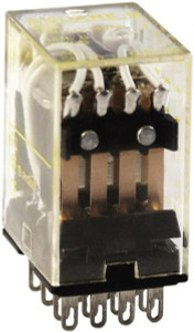 Square D Electromechanical Plug-in General Purpose Relay 5 Amp at 240 VAC, 4PDT, 24 VDC 8501RSD14P14V53 - 69655512