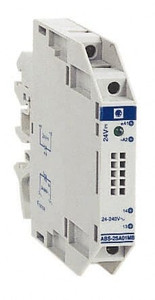 Schneider Electric 0.01 Milliamp, NC Configuration, Interface Relay Module DIN Rail Mount, 23 to 131°F, 24 VDC ABS2SC02EB - 69674224