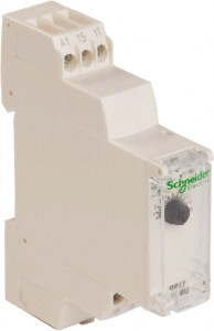 Schneider Electric 100 hr Delay, Multiple Range SPDT Time Delay Relay 8 Contact Amp, 24 to 240 VAC/VDC, Selector Switch RE17RAMU - 57654980