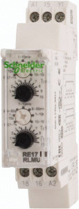 Schneider Electric 100 hr Delay, Multiple Range SPDT Time Delay Relay 8 Contact Amp, 24 VDC & 24 to 240 VAC, Selector Switch RE17RLMU - 69679942