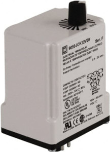 Square D DPDT Time Delay Relay 10 Contact Amp, 110 VDC & 120 VAC 9050JCK12V20 - 69652469