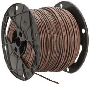 Southwire THHN/THWN, 12 AWG, 20 Amp, 500 ft. Long, Solid Core, 1 Strand Building Wire Brown, Thermoplastic Insulation 11594901 - 54126685