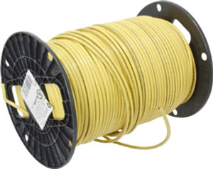 Southwire THHN/THWN, 10 AWG, 30 Amp, 500 ft. Long, Stranded Core, 19 Strand Building Wire Yellow, Thermoplastic Insulation 22978101 - 54127105