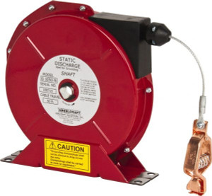 Reelcraft 3/32 Inch x 50 Ft. Steel Stranded Cable Grounding Reel Spring Driven Reel G 3050 N - 01991132