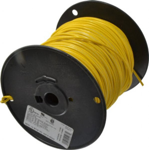 Southwire 14 AWG, 41 Strand, Yellow Machine Tool Wire PVC, Acid, Moisture and Oil Resistant, 500 Ft. Long 411030502 - 54093398