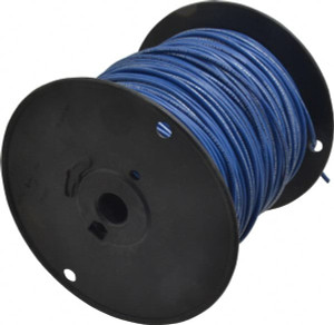 Southwire 14 AWG, 41 Strand, Blue Machine Tool Wire PVC, Acid, Moisture and Oil Resistant, 500 Ft. Long 411030506 - 54093430