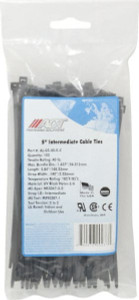 Made in USA 5.84" Long Black Nylon Standard Cable Tie 40 Lb Tensile Strength, 1.24mm Thick, 36.42mm Max Bundle Diam AL-05-40-0 -C - 05389754