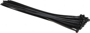 Thomas & Betts 24" Long Black Nylon Standard Cable Tie 175 Lb Tensile Strength, 2.15mm Thick, 7.2" Max Bundle Diam L-24-175-0-L - 48741425
