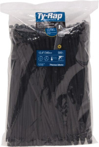 Thomas & Betts 13.4" Long Black Nylon Standard Cable Tie 120 Lb Tensile Strength, 1.65mm Thick, 4" Max Bundle Diam TY27MX - 04942637 Thomas & Betts 13.4" Long Black Nylon Standard Cable Tie 120 Lb Tensile Strength, 1.65mm Thick, 4" Max Bundle Diam TY27MX - 04942637