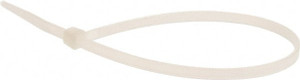 Value Collection 8" Long Natural (Color) Nylon Standard Cable Tie 40 Lb Tensile Strength, 54mm Max Bundle Diam TSL-200-I-YT-M - 68951409