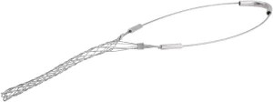 Woodhead - Molex 0.4 to 0.56 Inch Cable Diameter, Galvanized Steel, Single Loop Support Grip 14 Inch Long, 1,100 Lb. Breaking Strength, 5 Inch Mesh Length 36564 - 70498951