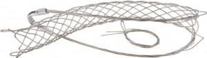 Woodhead - Molex 1-1/2 to 1.74 Inch Cable Diameter, Tinned Bronze, Single Loop Support Grip 30 Inch Long, 1,680 Lb. Breaking Strength, 18 Inch Mesh Length 35170 - 70498696