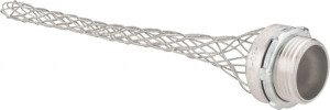 Hubbell Wiring Device-Kellems 0.73 to 0.97" Dust-tight Straight Strain Relief Cord Grip 1 NPT, 7" OAL, Aluminum 073031204 - 54032388
