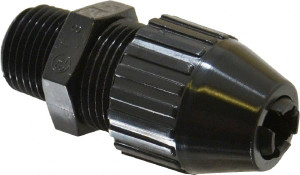 Thomas & Betts 0.25 to 0.4" Liquidtight Straight Strain Relief Cord Grip 1/2" Thread, 2.6" OAL, Nylon 2672 - 54060512