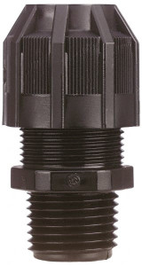 Thomas & Betts 0.5 to 0.75" Liquidtight Straight Strain Relief Cord Grip 3/4 NPT, 2-3/16" OAL, Nylon 2932NM - 98278328