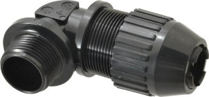Thomas & Betts 0.56 to 0.69" Liquidtight Elbow Strain Relief Cord Grip 3/4" Thread, Nylon 2683 - 54060603