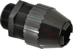 Thomas & Betts 0.89 to 1.09" Liquidtight Straight Strain Relief Cord Grip 1-1/4" Thread, 4.2" OAL, Nylon 2702 - 54060579
