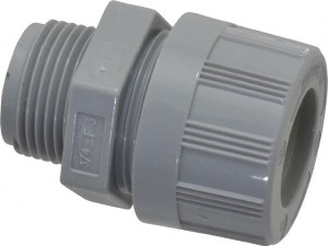 Woodhead - Molex 0.687 to 0.812" Liquidtight Straight Strain Relief Cord Grip 3/4 NPT, Nylon 5544 - 70497136