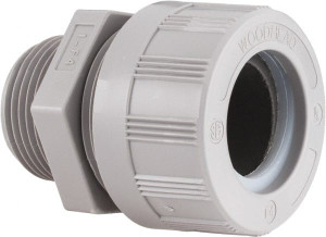 Woodhead - Molex 0.812 to 0.937" Liquidtight Straight Strain Relief Cord Grip 1 NPT, Nylon 5558 - 70497201