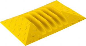 Hubbell Wiring Device-Kellems 5 Channel, T-Shaped, Drop Over Cable Ramp 5-1/4 Inch Male and 7-1/2 Inch Female Inch Long x 20 Inch Wide x 2.31 Inch High, Yellow and Blue HBLTT5ECB - 03770260