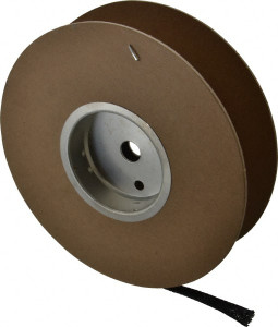 Techflex Black Braided Expandable Cable Sleeve 50 ft. Coil Length, -103 to 257°F PTN0.38BK50 - 03080041
