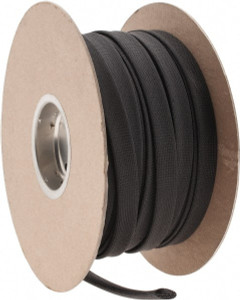 Techflex Black Braided Expandable Cable Sleeve 250 ft. Coil Length, -103 to 257°F CCP1.00BK250 - 71404297