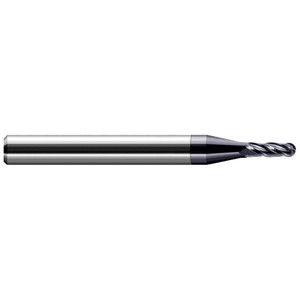 Harvey Tool Ball End Mills, Mill Diameter (Decimal Inch): 0.0230, Number of Flutes: 4, Length of Cut (Decimal Inch): 0.0690, Material: Solid Carbide, Overall Length (Inch): 1-1/2, Overall Length (Decimal Inch): 1.50000 74323-C3 - 72612054
