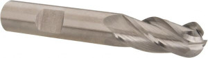 Hertel 10mm Diam, 1" LOC, 4 Flute Cobalt Ball End Mill Uncoated, Single End, 2-11/16" OAL, 3/8" Shank Diam 13016 - 89332415