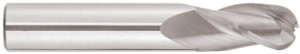 Niagara Cutter 1/8" Diam, 1/2" LOC, 3 Flute Solid Carbide Ball End Mill TiAlN Finish, Single End, 1-1/2" OAL, 1/8" Shank Diam, Spiral Flute 17005901 - 36709426