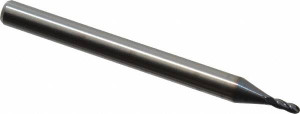 Niagara Cutter 3/64" Diam, 1/8" LOC, 4 Flute Solid Carbide Ball End Mill TiAlN Finish, Single End, 1-1/2" OAL, 1/8" Shank Diam, Spiral Flute 17001819 - 76105816