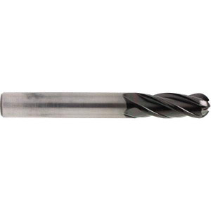 OSG 1/8" Diam, 1/2" LOC, 4 Flute Solid Carbide Ball End Mill Diamond Finish, Single End, 1-3/4" OAL, 1/8" Shank Diam, Spiral Flute 70300716 - 55442503